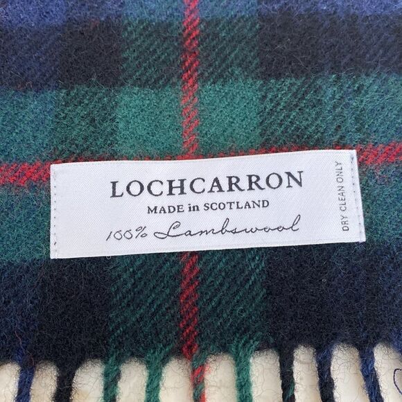 Lochcarron 100% Lambswool Made In Scotland Tartan Scarf - Unisex - Picture 7 of 8